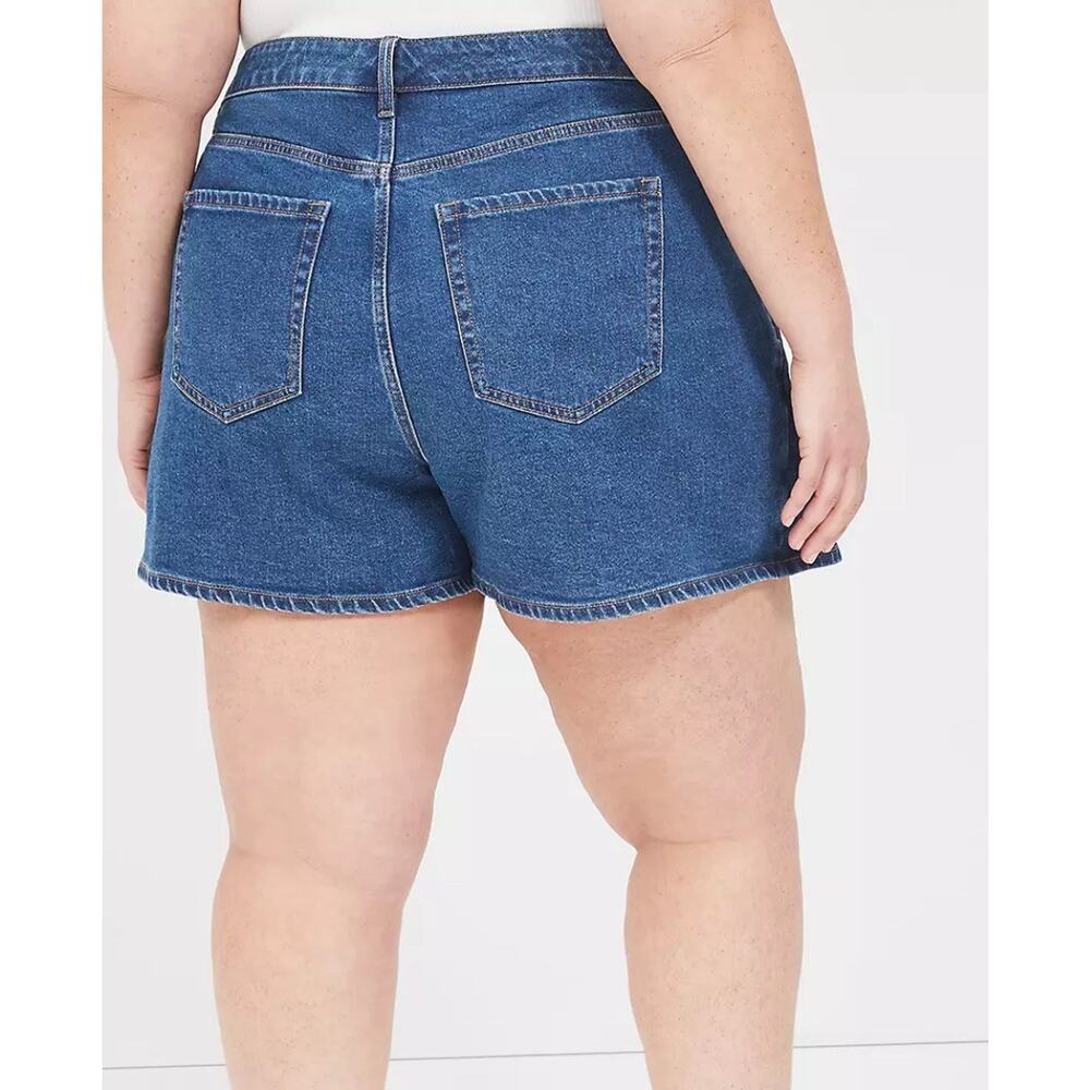 Laneโ Bryant High Rise Curvy Fit Denim Short 24